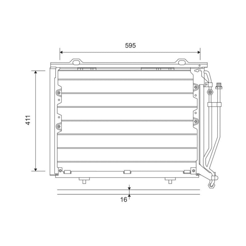 Valeo Air Conditioning Condenser 817492