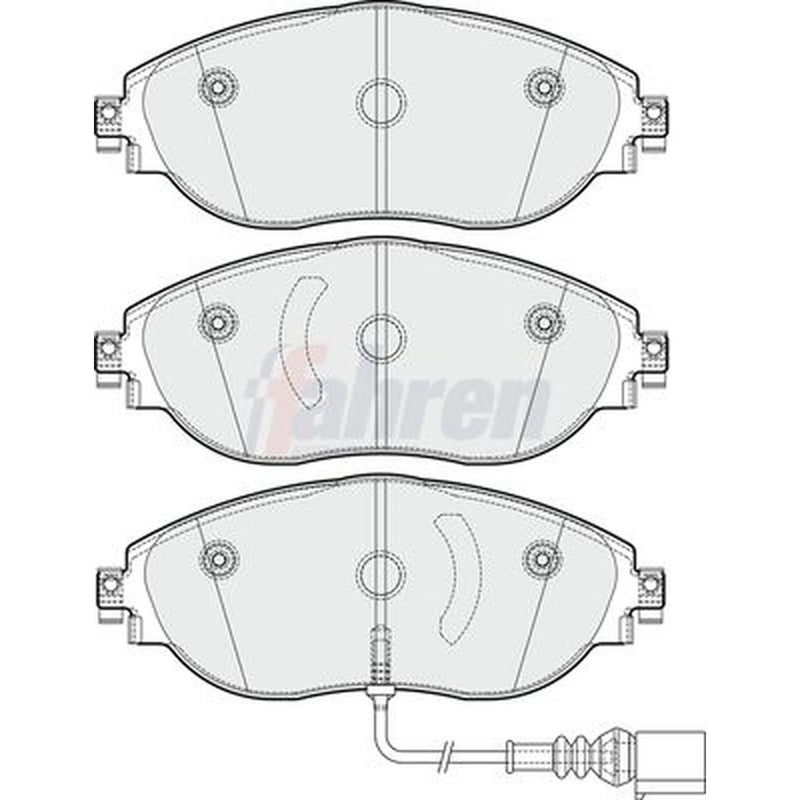 Fahren Front Brake Pad Set fits Seat Alhambra 2010-2022 1.4 2.0