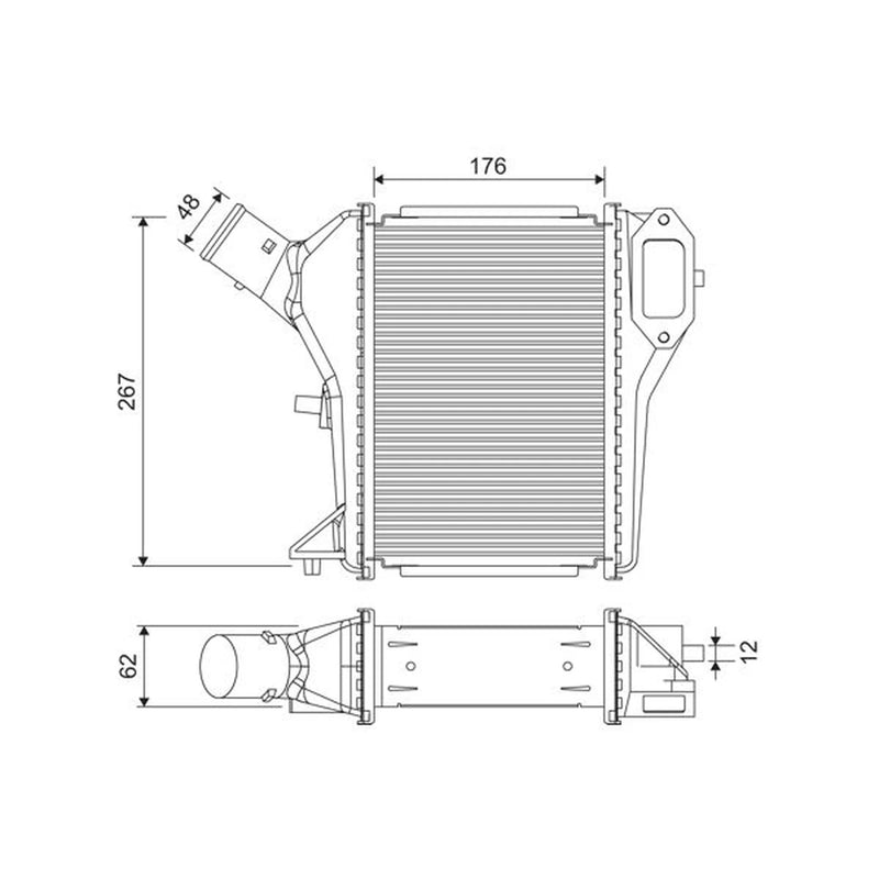 Valeo Intercooler (Charge Air Cooler) 822922