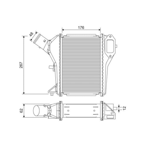 Valeo Intercooler (Charge Air Cooler) 822922