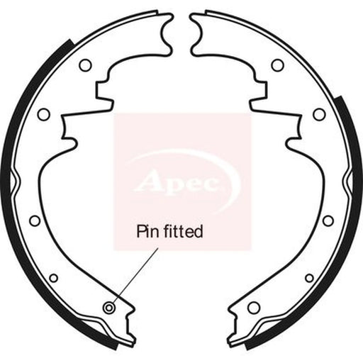 Apec Brake Shoe Set Axle Kit SHU606