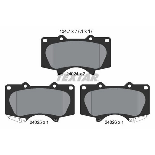 Textar Front Brake Pad Set 2402403