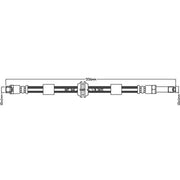 Abtex Brake Hydraulic Hose Line Right ABH1100