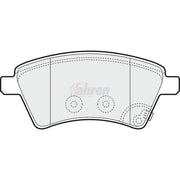 Fahren Front Brake Pad Set fits Fiat Sedici 2006-2014 1.6 1.9 2.0