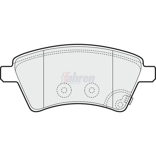 Fahren Front Brake Pad Set fits Fiat Sedici 2006-2014 1.6 1.9 2.0