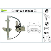 Valeo Electric Window Regulator Lifter Right Rear 851025