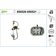 Valeo Electric Window Regulator Lifter Left Front 850520