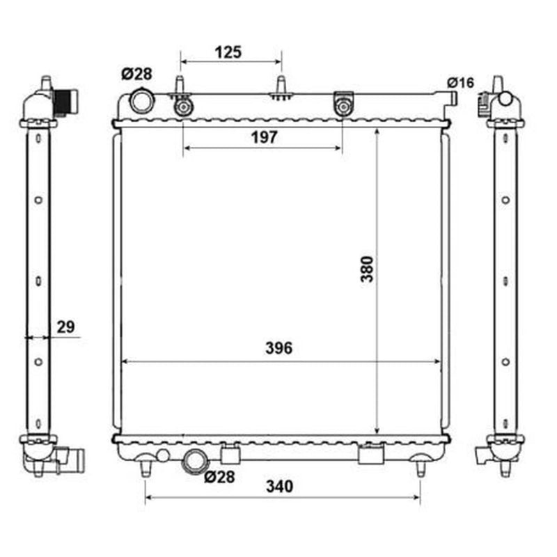 NRF Engine Radiator 50467