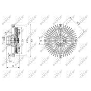 NRF Radiator Fan Clutch 49595