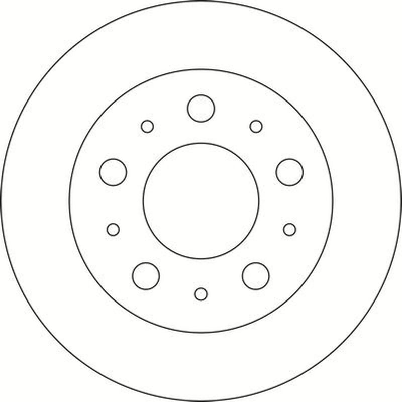Abtex 2 x Solid Rear Brake Discs BD1483S-x2