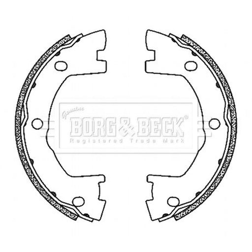 Borg & Beck Parking Brake Shoe Set BBS6503