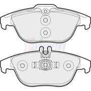 Fahren Rear Brake Pad Set fits Mercedes-Benz C-Class 2007-2014