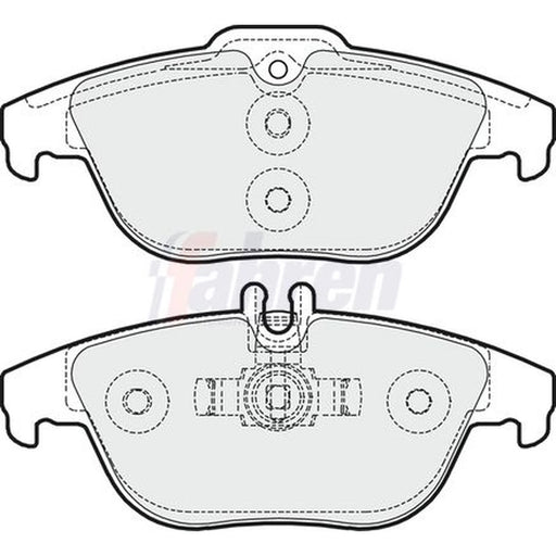 Fahren Rear Brake Pad Set FBP3236