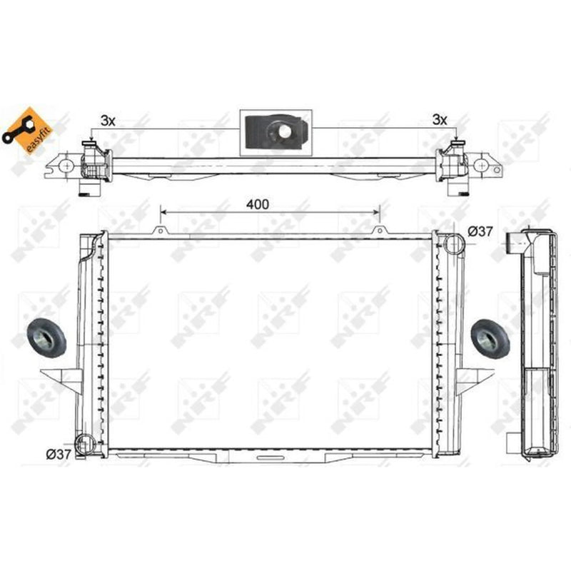 NRF Engine Radiator 509509