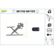 Valeo Electric Window Regulator Lifter Right Front 861103