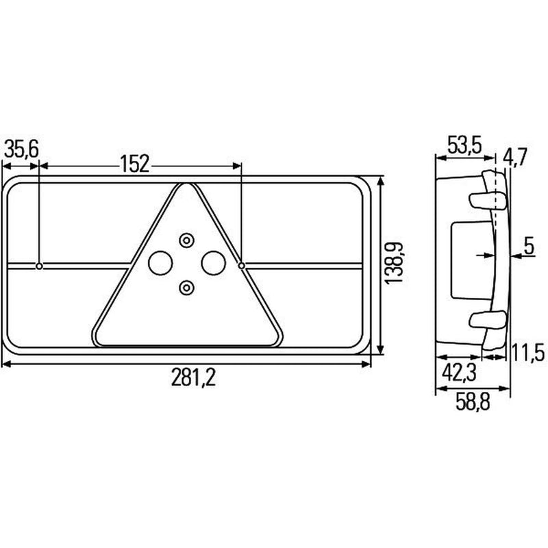Hella Tail Light / Lamp PY21W Right 2VB 341 032-121