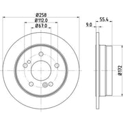 DON 2 x Rear Brake Discs PCD11362-x2