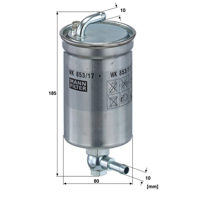 MANN-FILTER Fuel Filter Element WK 853/17