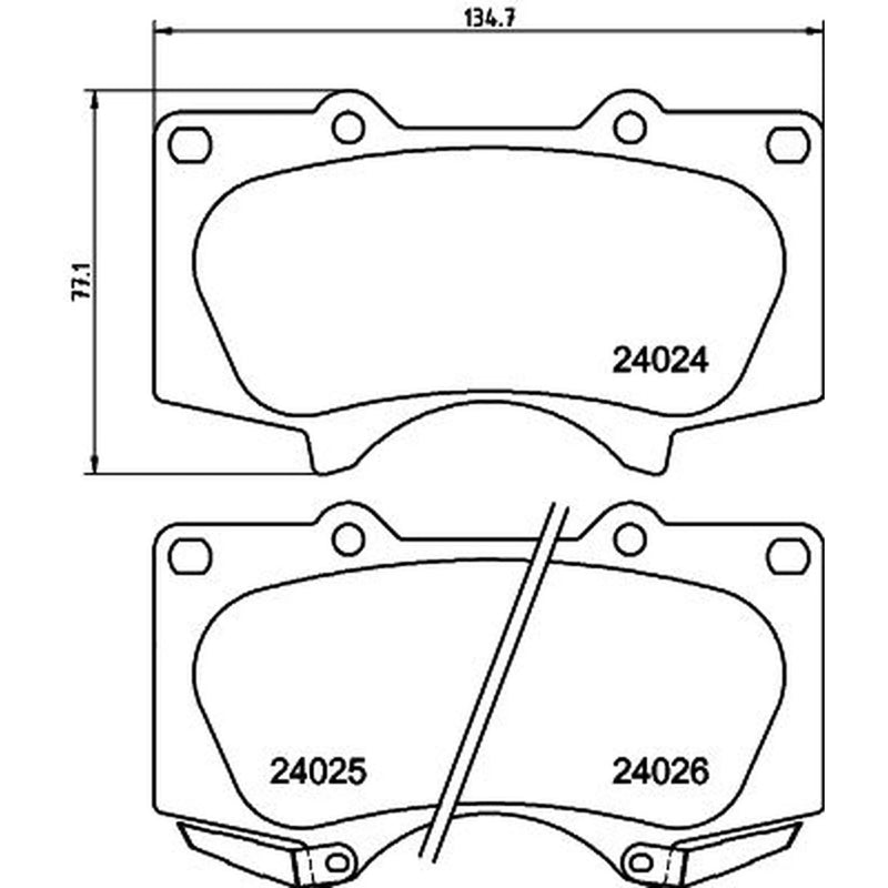 Mintex Front Brake Pad Set MDB2553