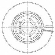 Borg & Beck 2 x Vented Front Brake Discs BBD5801S-x2