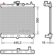 Denso Engine Radiator fits Nissan Micra C+C III 2005-2010 1.6