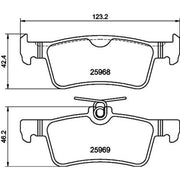 Mintex Rear Brake Pad Set MDB3716