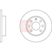Apec 2 x Solid Front Brake Discs DSK117-x2