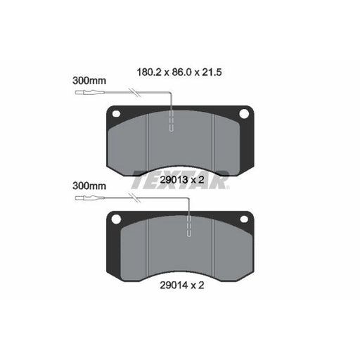 Textar Front Brake Pad Set 2901302
