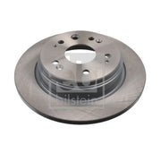 Febi 2 x Solid Rear Brake Discs 108524-x2