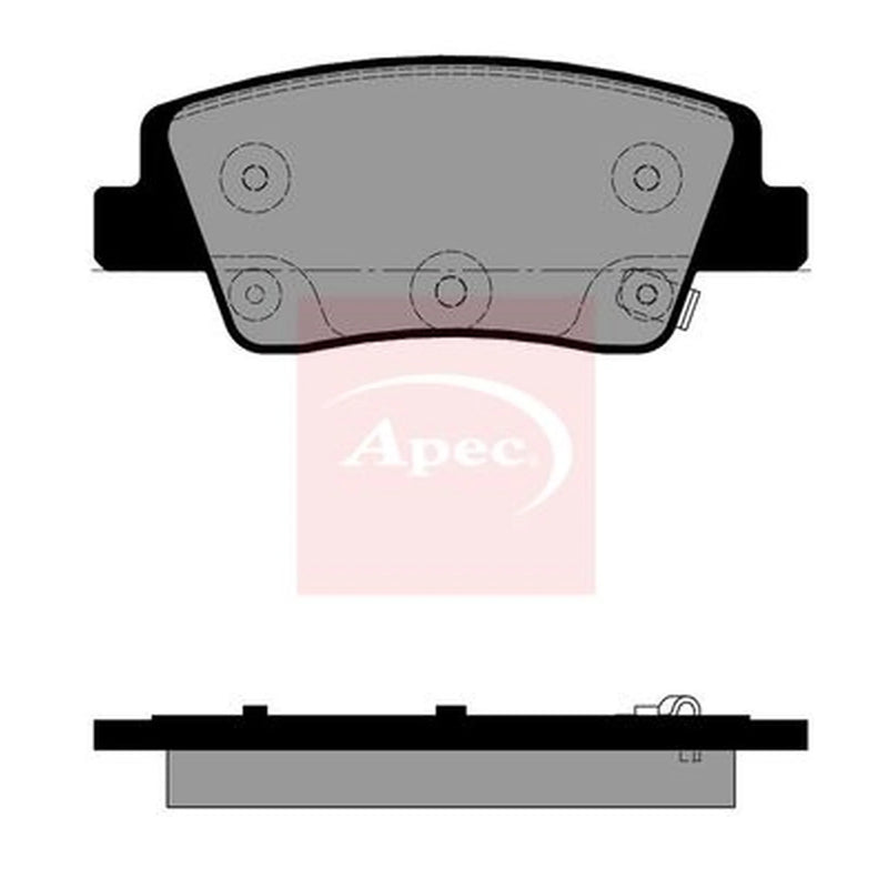 Apec Rear Brake Pad Set PAD2596