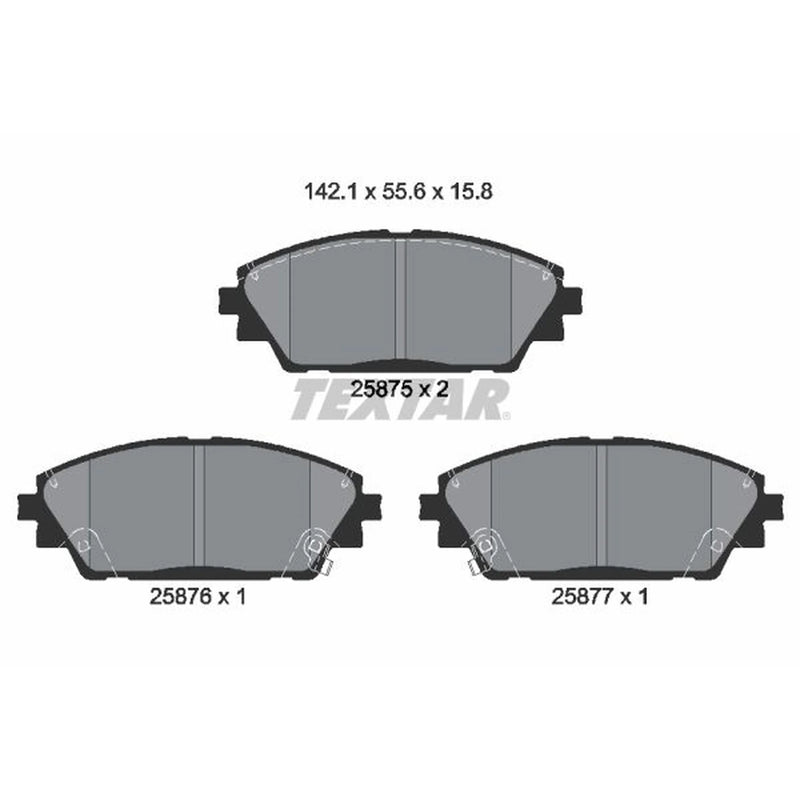 Textar Front Brake Pad Set 2587501