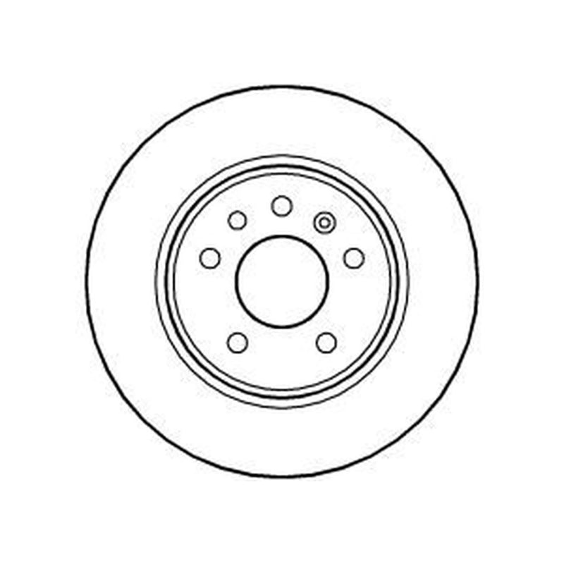 Abtex 2 x Solid Rear Brake Discs BD507S-x2