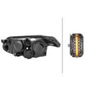 Hella Headlight Headlamp H21W Right 1EG 009 767-021