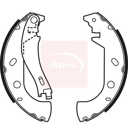 Apec Brake Shoe Set Axle Kit SHU574
