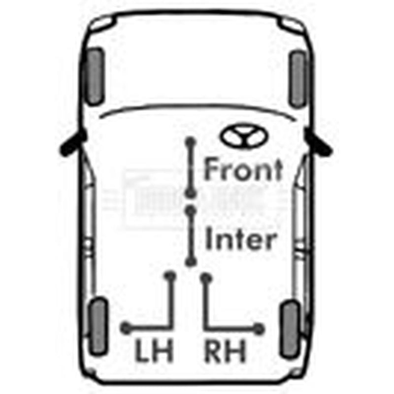 Borg & Beck Handbrake Cable Right Rea BKB2044