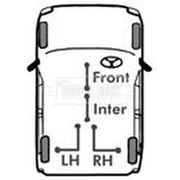 Borg & Beck Handbrake Cable Front BKB3988