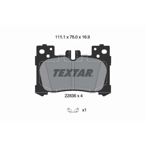 Textar Rear Brake Pad Set 2283601
