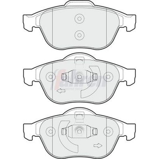 Fahren Front Brake Pad Set FBP3262