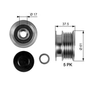 Gates Alternator Overrunning Freewheel Clutch OAP7108