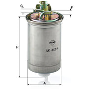 MANN-FILTER Fuel Filter Element WK 842/4