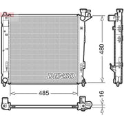 Denso Engine Radiator DRM41008