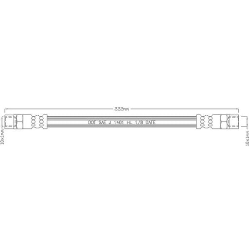 Juratek Brake Hydraulic Hose Line inner JBH1070