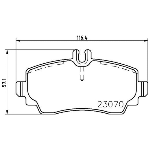 Mintex Front Brake Pad Set MDB2643