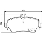 Mintex Front Brake Pad Set MDB2643