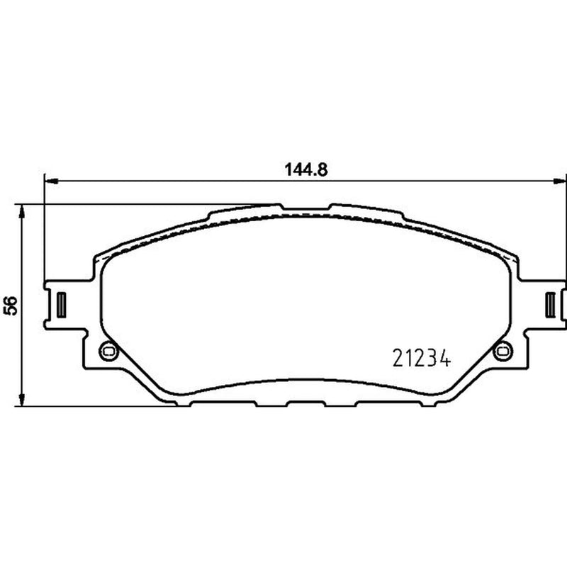 Mintex Front Brake Pad Set MDB3989