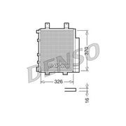 Denso Air Conditioning Condenser fits Daihatsu Charade VI 2003 on 1.0