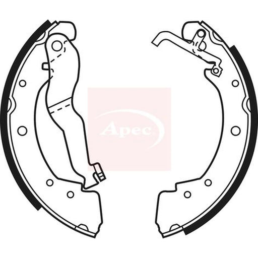 Apec Brake Shoe Set Axle Kit SHU526
