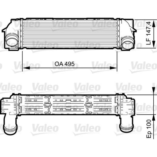 Valeo Intercooler (Charge Air Cooler) 818253