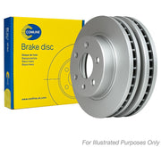 Comline 2 x Vented Front Brake Discs ADC5212V