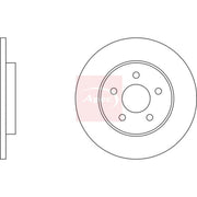 Apec 2 x Solid Rear Brake Discs DSK2058-x2